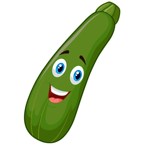 Craft Supply Classroom Cutout – Cartoon or Plain Zucchini Vegetable Cutout